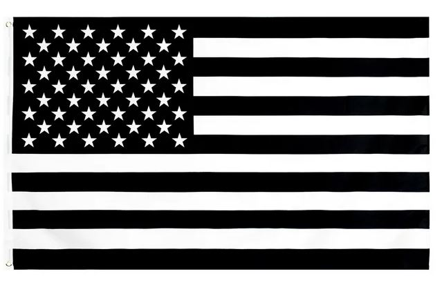 American Flag that's Black and White
