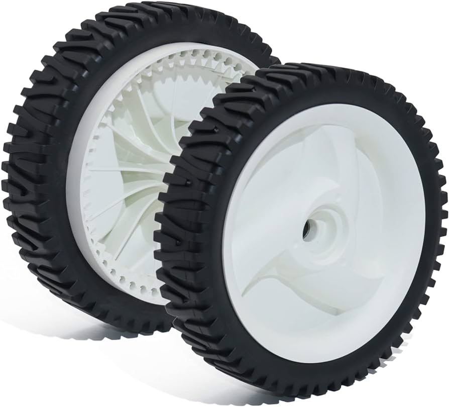 Mower Front Drive Wheels Husqvarna 8" Craftsman Self Propelled Set Lawn Mower Wheels White Pack of 2